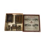 A rare Tri-ang Period Dolls' House PF/20 Bedroom Suite, comprising dressing table, bed, wardrobe and