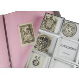 Ephemera, book plates, an accumulation of loose book plates in modern slip albums including,