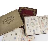 Ephemera, crests and monograms, a collection of loose and album ( 7) mounted examples inc,