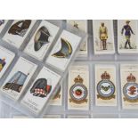 Cigarette Cards, Military, a variety of sets by various Manufacturers to include Wills Air Raid