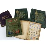 Ephemera, crests and monograms, a collection of 12 Victorian albums mostly purpose made with cut out