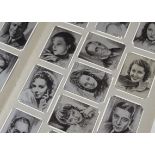 Cigarette Cards, Players, a collection of sets displayed on slot in card to name, Film Stars, Dogs