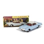 A Hong Kong Dinky Toys 57/001 Buick Riviera, light blue body, red interior, white roof, spun hubs,