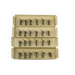 Britains last version (6 pce) set 9140 Royal Marines at slope, restrung onto backing card without