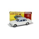 A Promotional Dinky Toys 135 Triumph 2000 Saloon, white body, light grey roof, blue interior, two