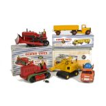 Dinky Toy Construction Vehicles, 961 Blaw Knox Bulldozer, 571 Coles Mobile Crane, 921 Articulated