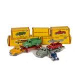 Dublo Dinky Toys, 064 Austin Lorry, 065 Morris Pick-Up, 066 Bedford Flat Truck, 069 Massey-Harris