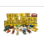 Matchbox Lesney 1-75 Series, mainly commercial and military vehicles including 27 Bedford Low