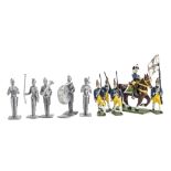 Unpainted 55mm castings of Vienna Toy Soldiers (Wiener Toy Soldiers) Austrian band (12), repainted