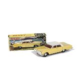 A Hong Kong Dinky Toys 57/003 Chevrolet Impala, pale yellow body, white roof, red interior, spun