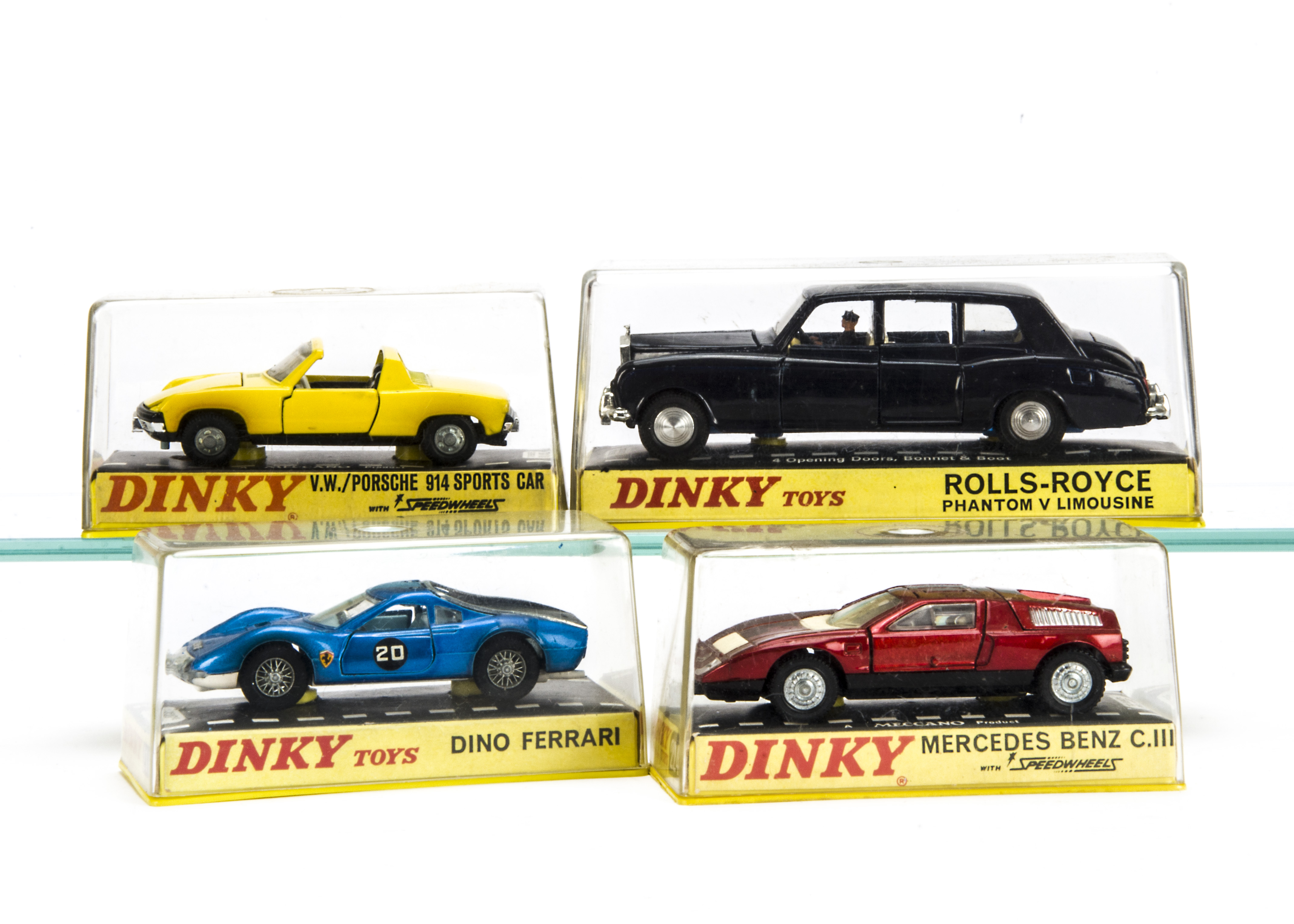 Dinky Toy Cars In Hard Plastic Cases,