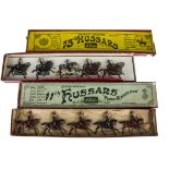 Britains 1930s versions boxed sets 12 the 11th Hussars and 99 the 13th Hussars, F-G, a few
