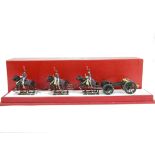 Lucotte modern production set Napoleonic French Army horse drawn gun and limber with 6 - horse team,