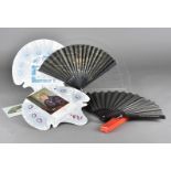 Two modern Opera paper and card fans, one for the Opera Paris Garnier 1993-1994 the other a souvenir