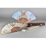 Two modern hand made Livery fans for 'The Worshipful Company of Fan Makers', comprising 'The