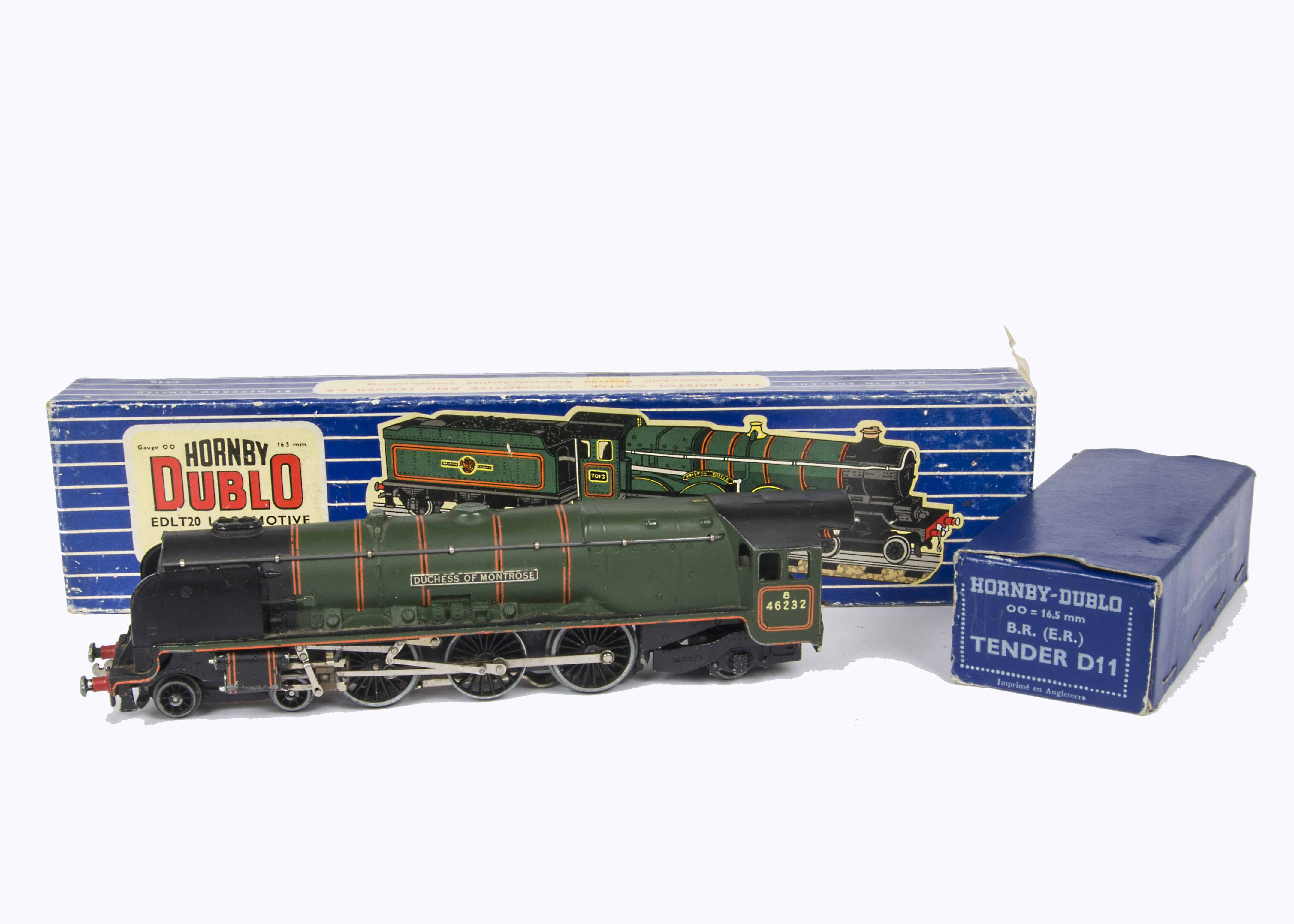 Hornby Dublo 00 Gauge 3-Rail BR matt green Steam Locomotives and Tenders, D11 'Duchess of