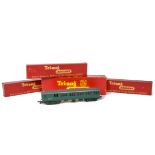 Tri-ang 00 Gauge 4-Car BR green EMU set, R156 Motor Coach, R225 Dummy Trailer and two R223 Centre