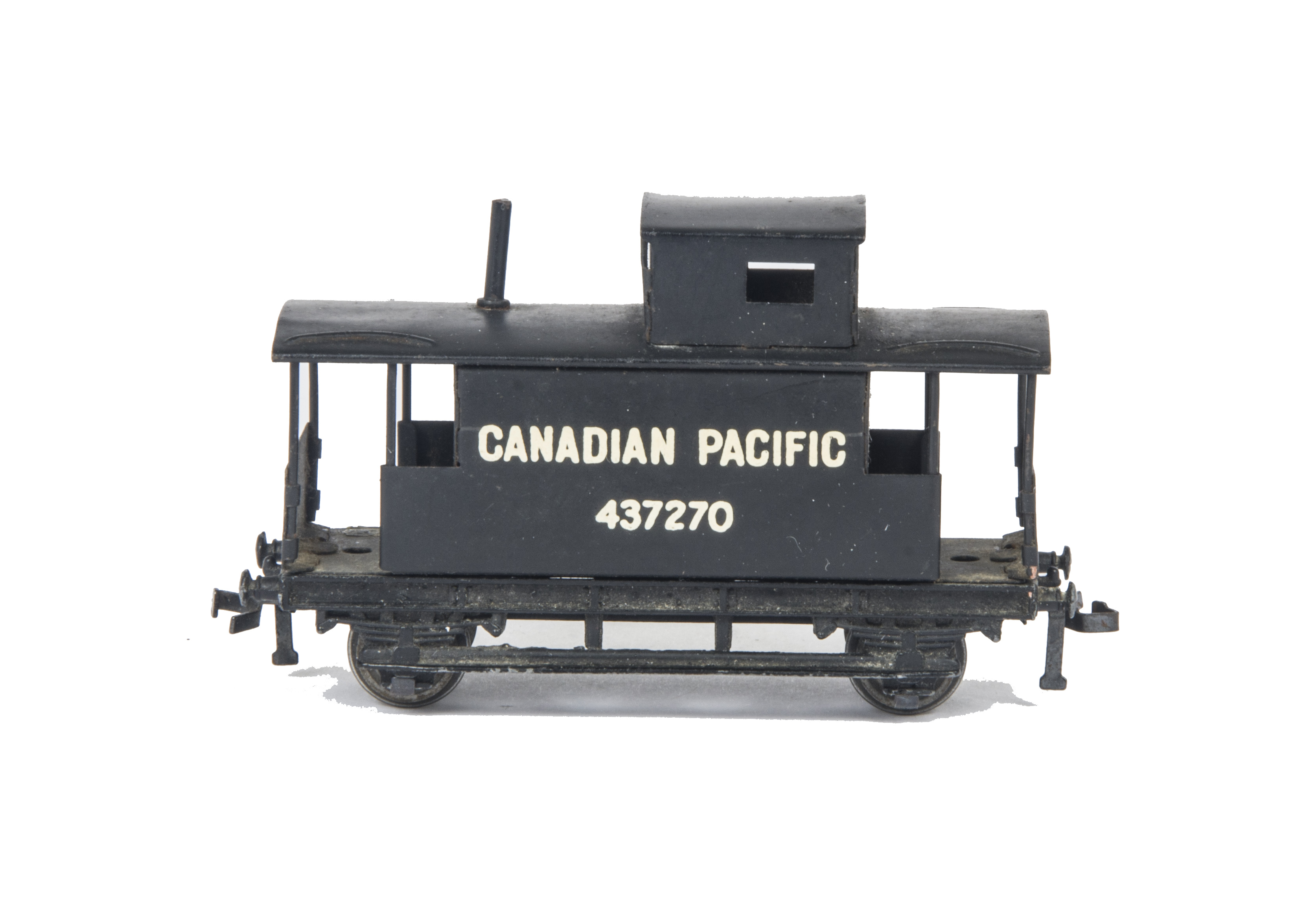 Rare export issue Hornby Dublo 00 Gauge 3-Rail Canadian Pacific Caboose, together with Brick wagon