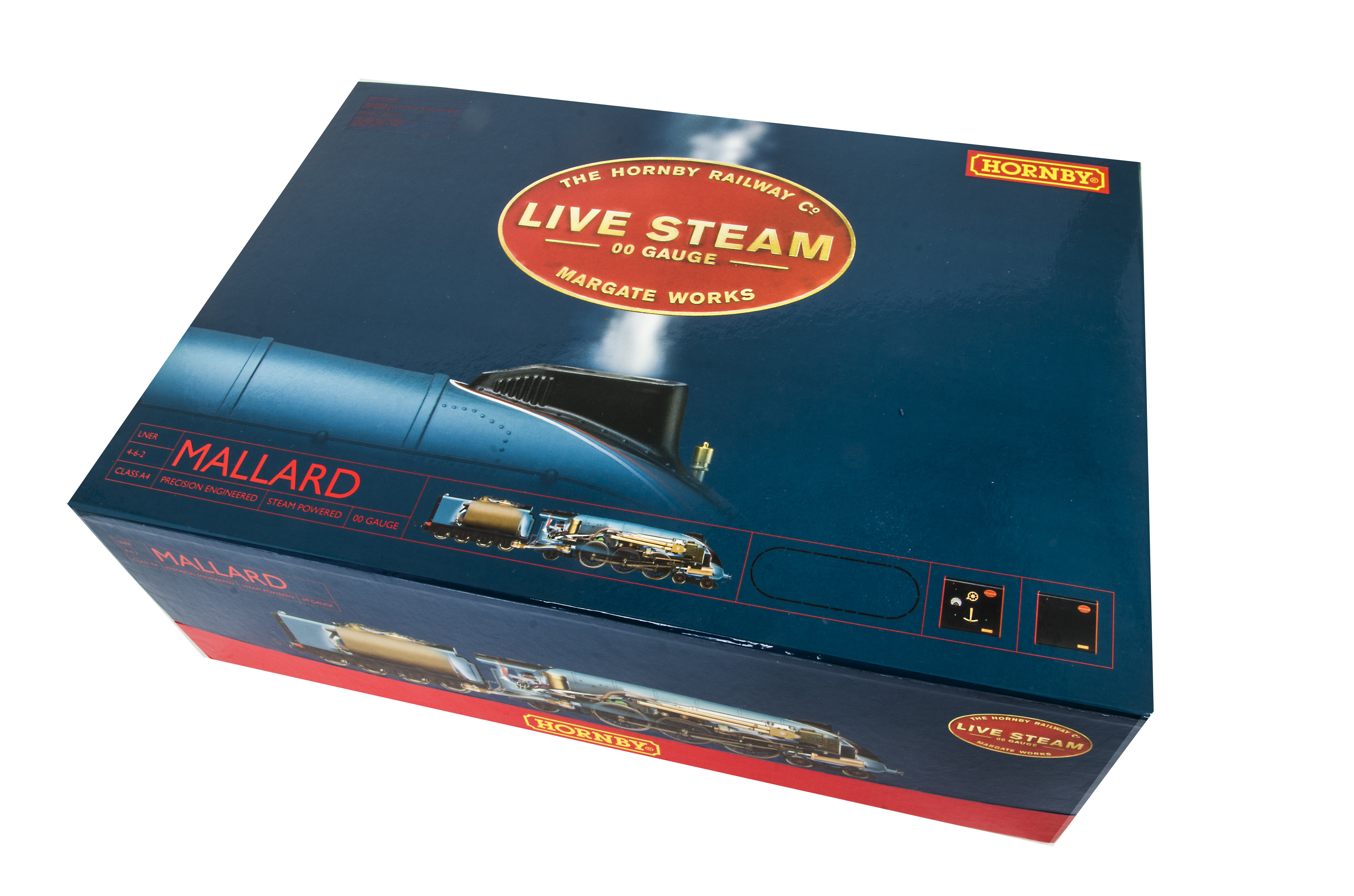 Hornby 00 Gauge Live Steam Mallard, unused in original box with equipment and instructions, E-M, box