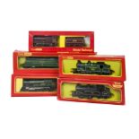 Tri-ang Hornby 00 Gauge R869S SR green 21C151 'Winston Churchill', R759 BR green 4983 'Albert Hall',