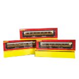 Hornby 00 (China) Gauge LNER Teak Coaches, R4170, 4171, 7172, 4173 and 4174, all in original