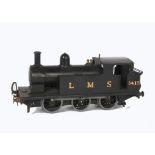 A Leeds (LMC) O Gauge 3-rail LMS Freelance 0-6-0T Locomotive, in LMS plain black as no 8413, with