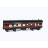 An ACE Trains O Gauge C2 5-car LMS Corridor Coach Set and Additional Brake/3rd Coach, all in LMS
