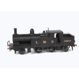 A Leeds (LMC) O Gauge 3-rail LMS ex-L&Y 2-4-2T Locomotive, in LMS plain black as no 10634, with