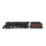 Rare export issue Hornby Dublo 00 Gauge 3-Rail Canadian Pacific Locomotive and Tender, VG, light