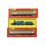 Tri-ang Hornby and early Hornby Caledonian Locomotive and Coaches, Hornby R553 Caledonian blue 4-2-2