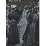 Lucien Davis (1860-1941) Watercolour, The Wedding, signed lower left, 28 cm x 21 cm