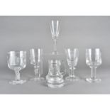 A collection of Royal Commemorative glass engraved goblets, and tankards including a Silver