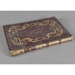 A bound journal, by Harriet Ann Dashwood Broadlands dated January 18th 1851 with filled pages of