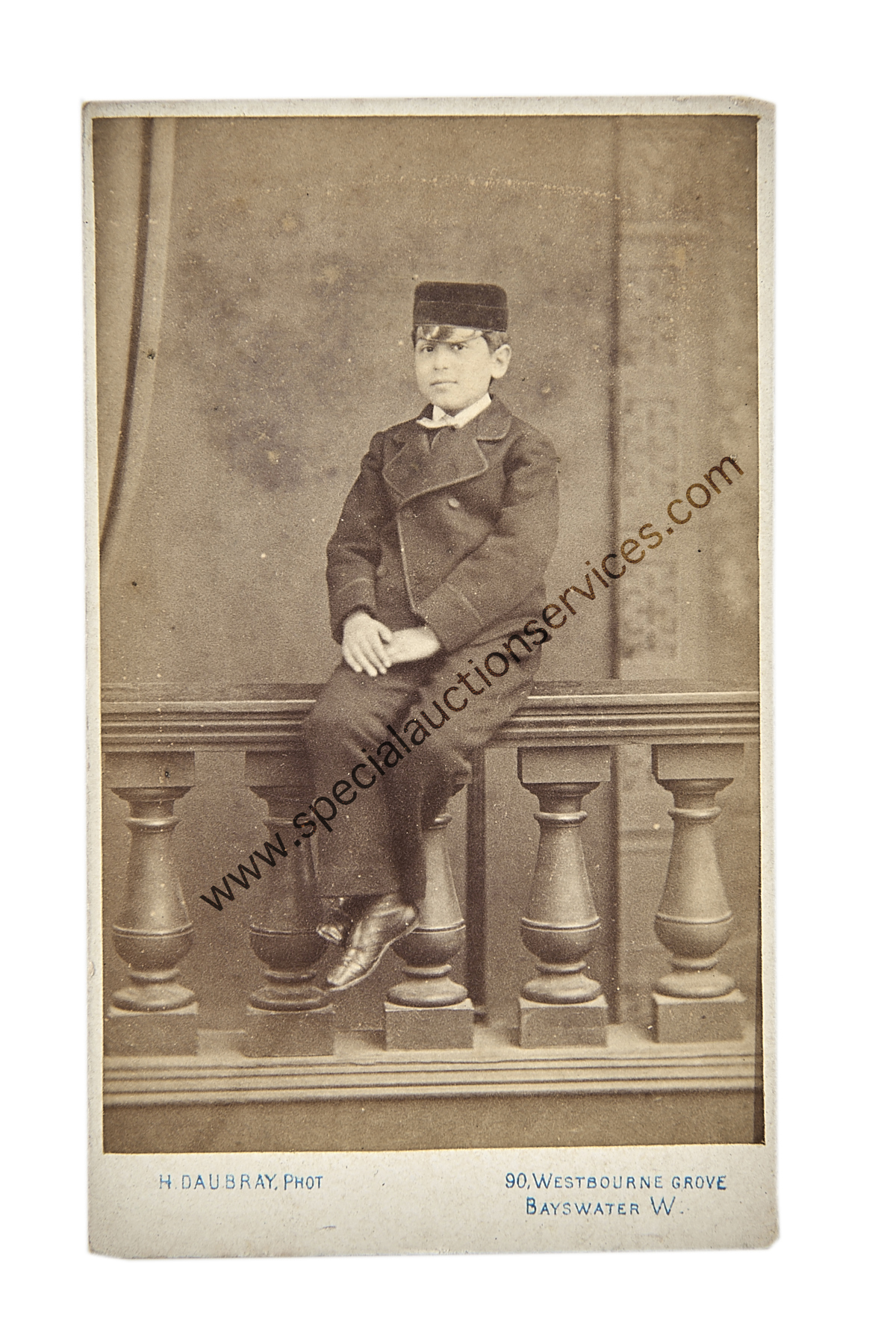 Cartes de Visite Portraits - Boys, photographers including Daubray/Bayswater, Loop/Tunbridge