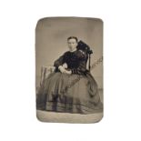 Tintypes, various sizes, ladies, F-G (38)