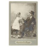Cabinet Card Portraits - Russia, three-horse carriage team in gateway/William Carrick (1827-1878) St