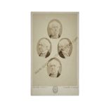 Cartes de Visite Portraits - Gentlemen, UK photographers, inlcuding 'Diamond Cameo' four oval pose