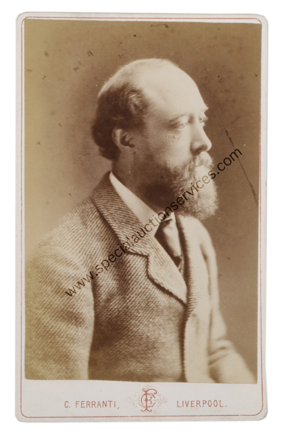 Cartes de Visite Portraits - Gentlemen, UK photographers, albumen, 1870s, F-VG (100) - Image 3 of 6