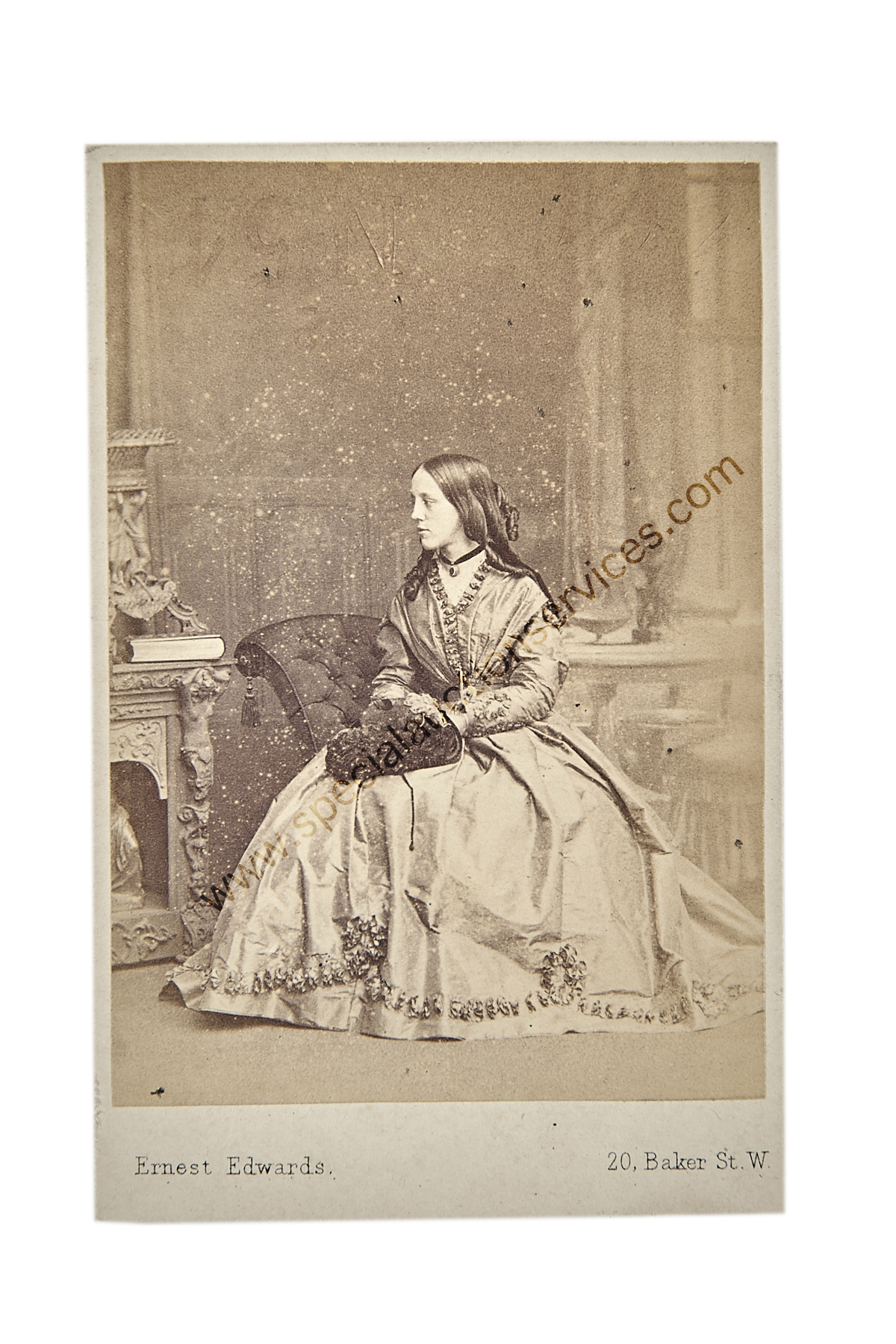 Cartes de Visite Portraits - Girls, photographers Twyman/Ramsgate, Hills & Saunders/London, Sarony/ - Image 2 of 3