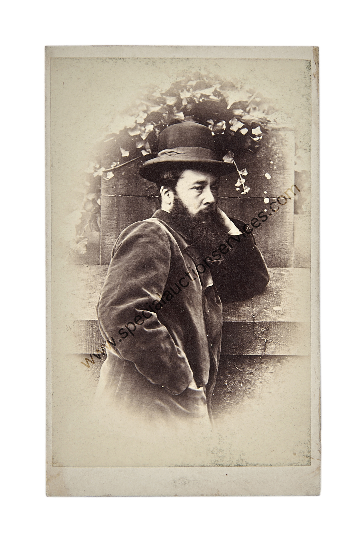 Cartes de Visite Portraits - Gentlemen, UK photographers, albumen, 1860s, G-VG (50) - Image 2 of 3