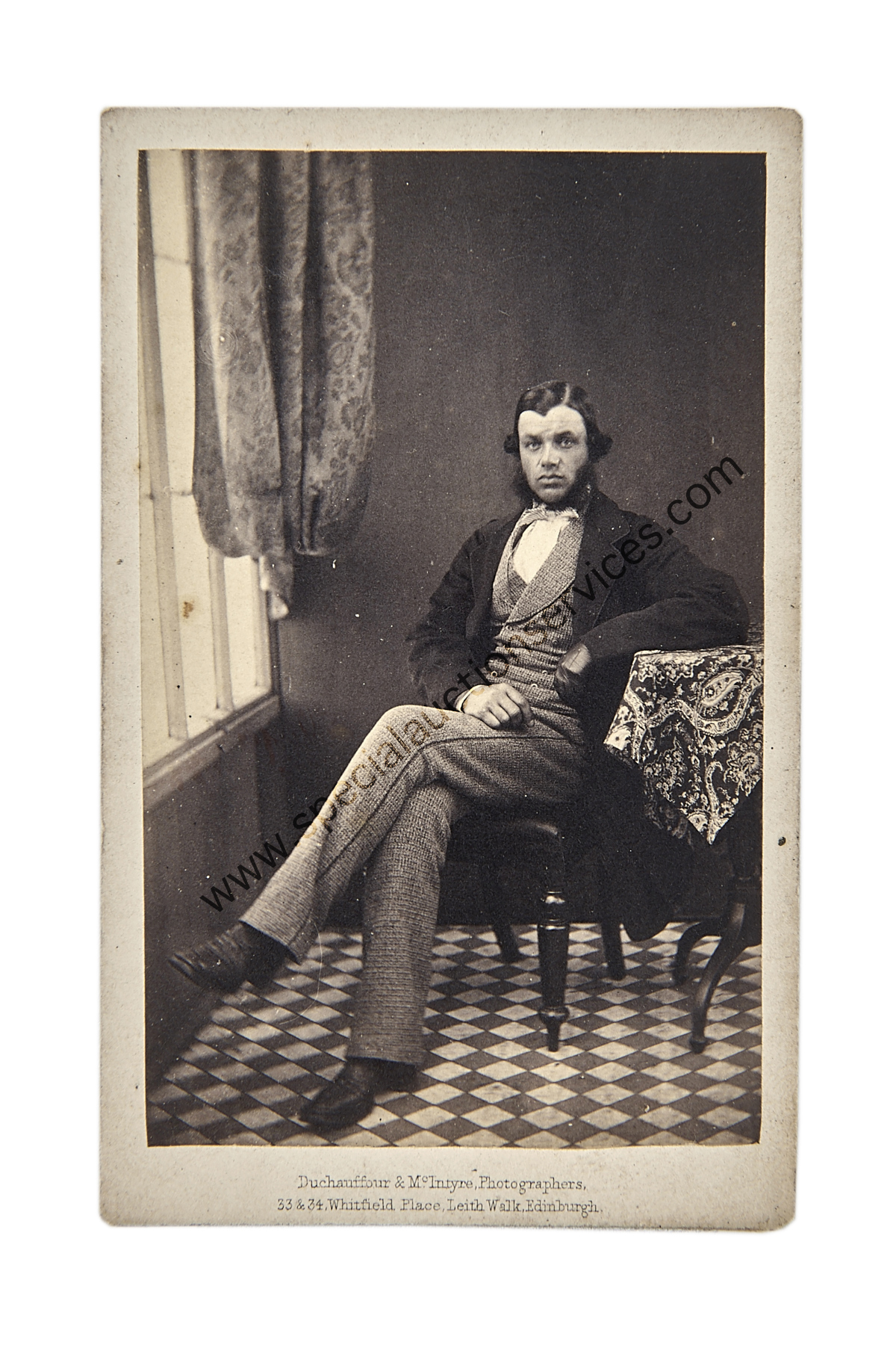 Cartes de Visite Portraits - Gentlemen, UK photographers, albumen, 1860s, G-VG (50) - Image 3 of 3