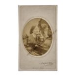 Theatrical Interest, stereo cards - portrait of actor and actress/J R James, blind stamp, printed