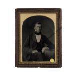 Ambrotype Portraits of Gentlemen, various sizes, from young to elderly, partly cased or uncased, F-G