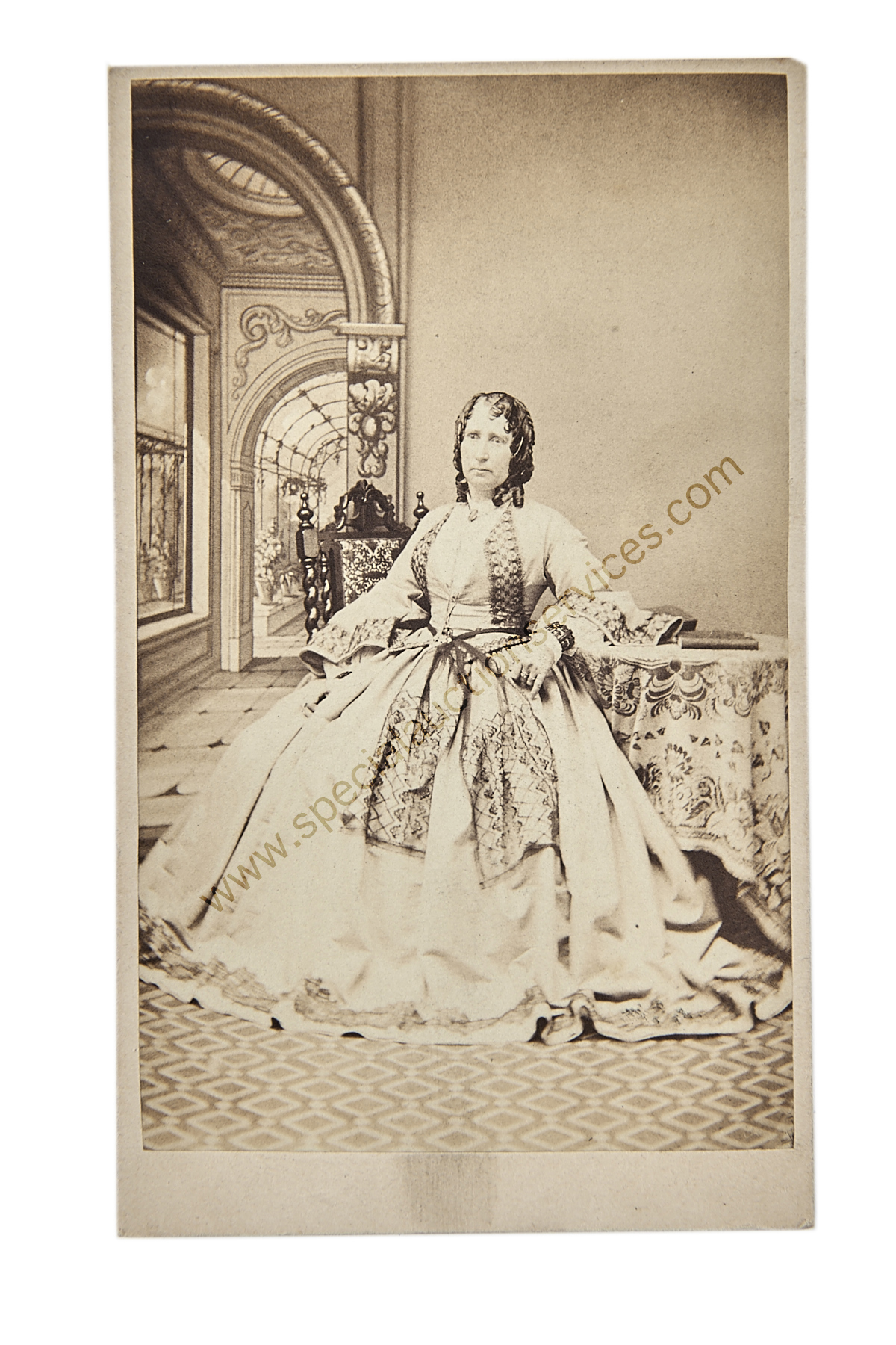 Cartes de Visite Portraits - Ladies, mainly UK photographers, albumen, 1860s, G-VG (50) - Image 2 of 3