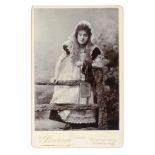 Cabinet Card Portraits - Various Subjects, photography-related - locket (1), with photographs (4),