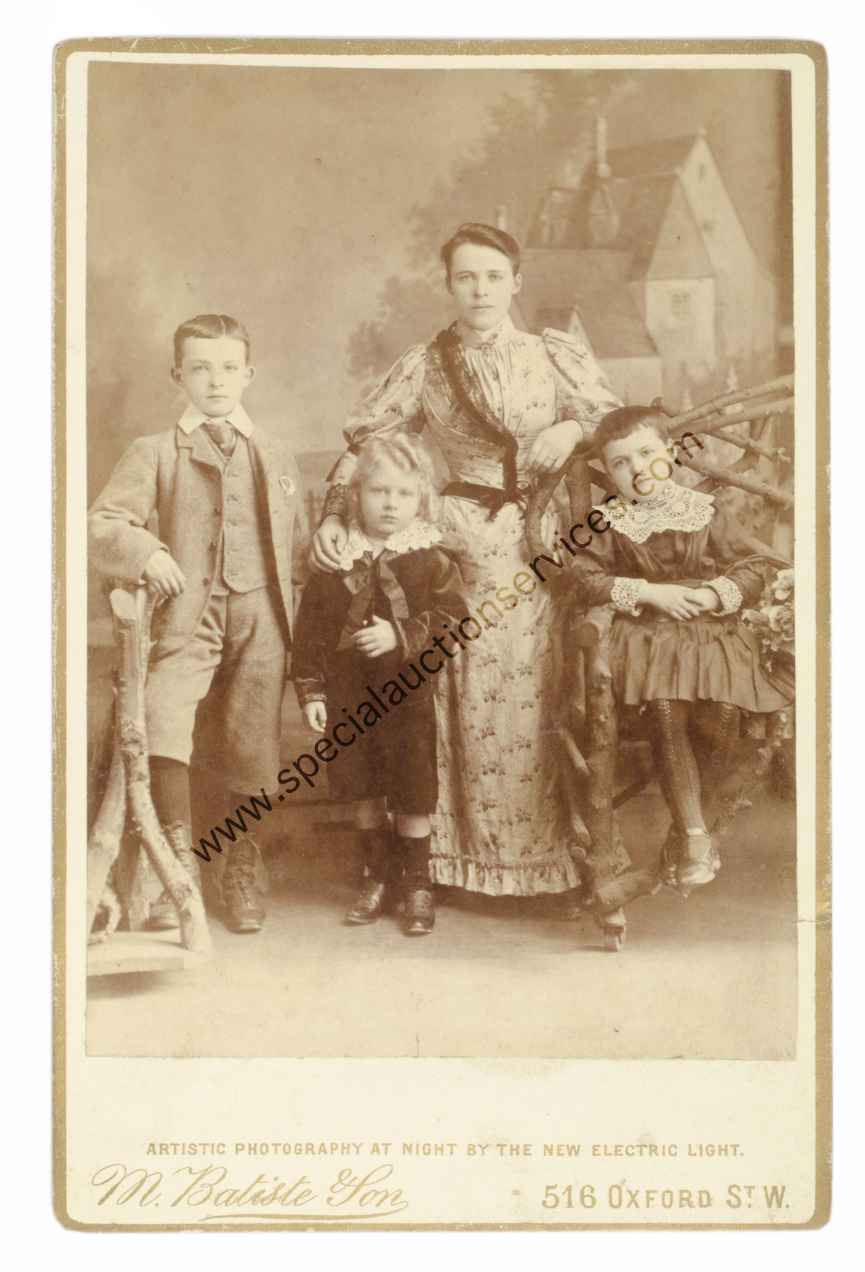 Cabinet Card Portraits London Photographers - Children, Fred Hollyer (1), others (21), F-VG (22) - Image 3 of 3