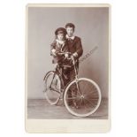 Cabinet Cards - Wheeled Subjects, six-seat wagonette (1), trap (2), bicycles (5), open landau (1),