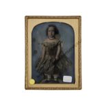 Ambrotype Portraits, various sizes, including young ladies, babies and children, uncased, P-G (7)