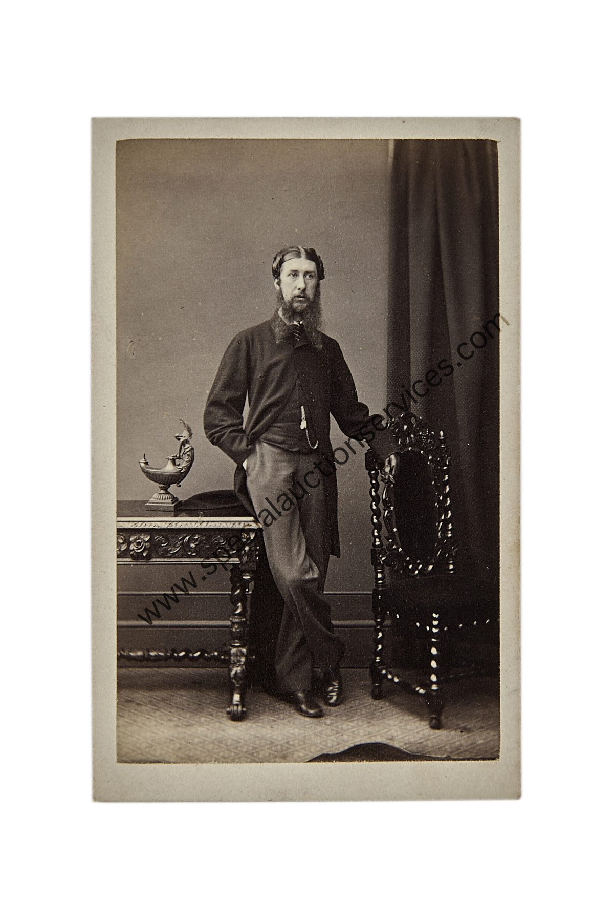 Cartes de Visite Portraits - Gentlemen, mainly UK photographers, albumen, 1860s, G-VG (50) - Image 2 of 3