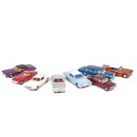 1960s-70s Dinky Toy Cars, 116 Volvo 1800S, 161 Ford Mustang, 128 Mercedes-Benz 600, 151 Vauxhall